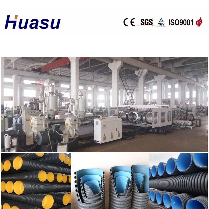 Dòng xăng ống lốp hai tường với đường kính ống 32-1600mm, Capacity 60-2000kg/h và bể làm mát bằng nước