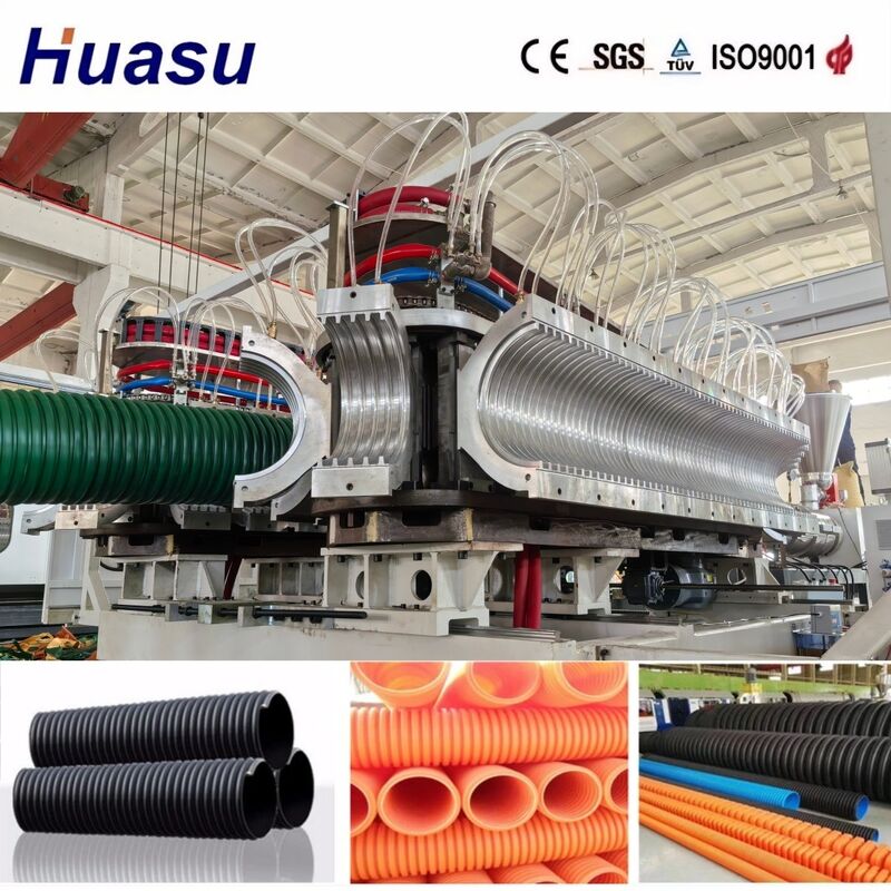 PLC điều khiển đường xăng ống đúc lỏng hai tường cho năng suất cao với đường kính ống 32-1600mm