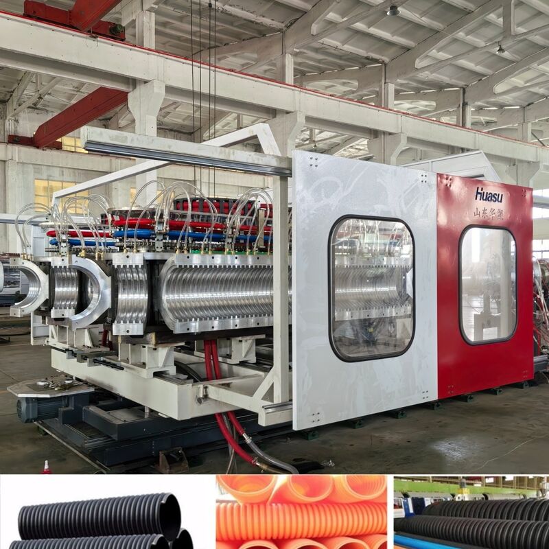 PLC điều khiển đường xăng ống đúc lỏng hai tường cho năng suất cao với đường kính ống 32-1600mm
