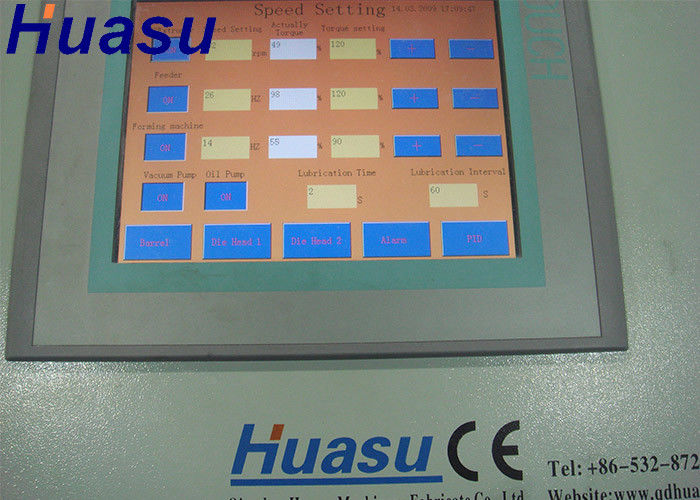 PE / PP / PVC Máy ống sóng một bức tường đôi Dây chuyền sản xuất ống đùn