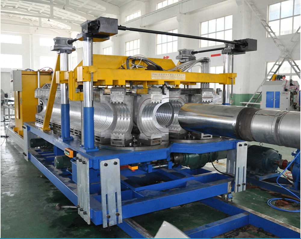Dây chuyền sản xuất ống đôi tường HUASU Dây chuyền sản xuất ống đôi HDPE đôi SBG-500