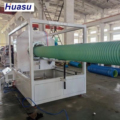 DWC Pipe Extrusion Line with 60-2000kg/h Capacity, Siemens PLC System, and Online Belling for Double Wall Corrugated Pipe Production