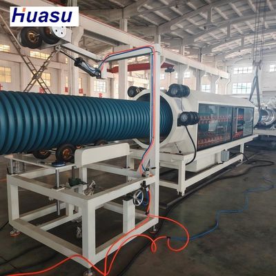 Automated High Density Double Wall Corrugated Pipe Machinery with Water Cooling for Efficient Production