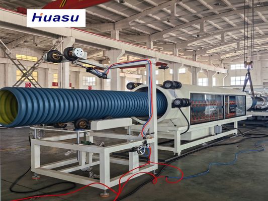 Automatic PVC Pipe Extrusion Line for 32-1600mm Corrugated Pipe with 60-2000kg/h Capacity