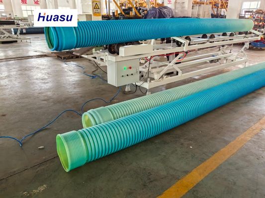DWC Pipe Extrusion Line for 32-1600mm Pipe Diameter with 60-2000kg/h Capacity and Siemens PLC Control System