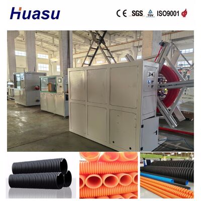 32mm-1600mm Pipe Diameter Range Single Wall Corrugated Pipe Extrusion Line with 60-2000kg/h Output and Siemens PLC Control