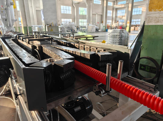 Water Cooling Double Wall Corrugated Pipe Extrusion Line with Integral Type Extruder and Siemens Electric Components