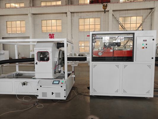 Hot Sell Double Wall Corrugated Pipe Extrusion Line with Extruder Capacity 250 to 1000kg per hour and Max Pipe Diameter 1600mm